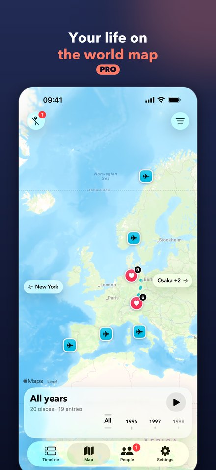 Your life on the world map – with MyLife Pro