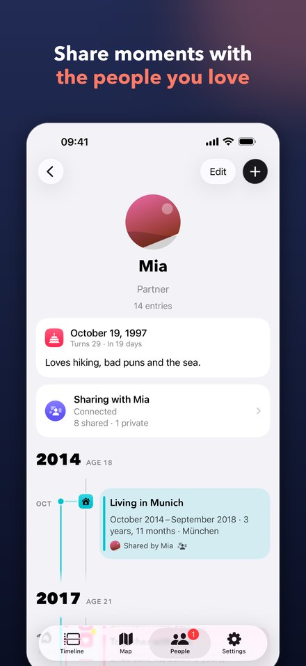 Share moments with the people you love